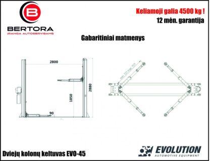 EVO-45 2 kolonide tõstuk 4500kg EVOLUTION/230/400V