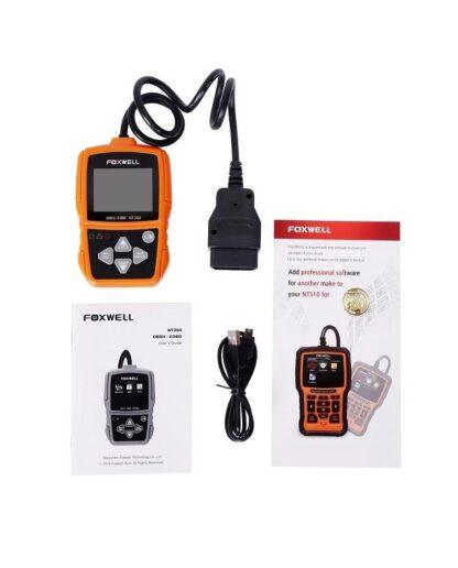 OBDII/EOBD vigade, parameetrite ja koodide lugemise seade Foxwell NT204 värvilise ekraaniga