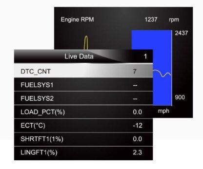 OBDII/EOBD vigade, parameetrite ja koodide lugemise seade Foxwell NT204 värvilise ekraaniga