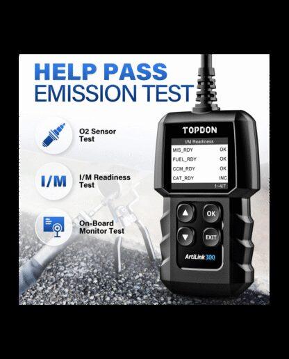 The translation of "ArtiLink300 bazinis OBDII diagnostikos įrenginys" to Estonian is "ArtiLink300 põhine OBDII diagnostikaseade